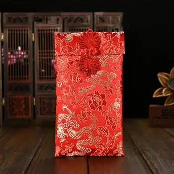 Червени Вечерни Аксесоари Китайски Стил Дизайн Бродерия Плик От Парчовой Тъкан Щастлив Паричен Чанта Чантата Подарък За Сватба Нова Година