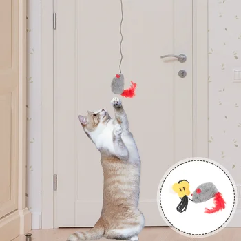 Котка, Подвесная играчка на врати, домакински играчка, Сладко Царапающийся коте, Аксесоари за мишки