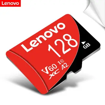 Карта памет Lenovo 128 GB, 64 GB, 32 Gb, 16 GB Високоскоростни карти Micro SD, Разширено хранилище за смартфони с Android, tablet pc