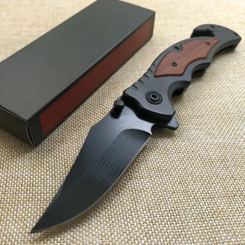 Дамасские Ножове, Тактически Сгъваем Тактически Нож Ловен Оцеляване 7CR17MOV Джобни Ножове Универсален Походный Боен Нож EDC