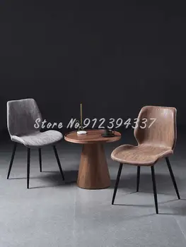 Модерен, скандинавски минималистична трапезария стол с вкара червена облегалката, лесно, луксозен, дом, текстилен маса за хранене, стол за ресторант