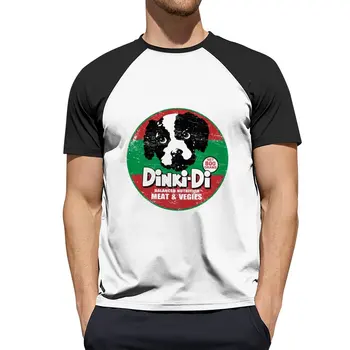 Тениска с кучешка храна Dinki Di, тениска с домашен любимец принтом за момчета, красиви блузи, мъжки дрехи