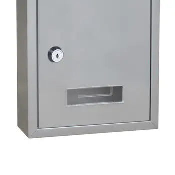 Защитен от ръжда пощенска кутия 22x6, 5x30 см, монтиране на пощенска кутия, защитен калъф, черен